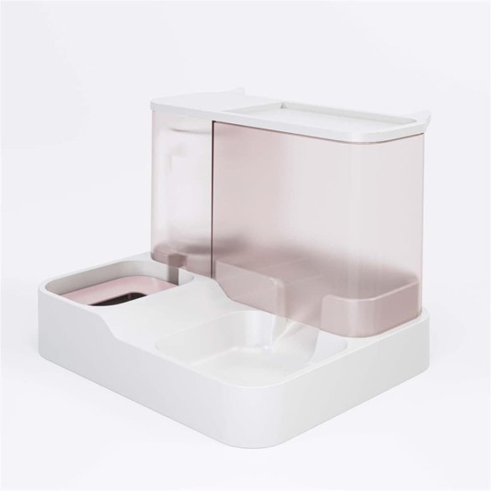 MMIAOO 2-in-1 Automatic Pet Food and Water Dispenser, Cat Food Dispenser, Dog Water Dispenser, Automatic Pet Feeder (Grey) MMIAOO 2-in-1 Automatic Pet Food and Water Dispenser, Cat Food Dispenser, Dog Water Dispenser, Automatic Pet Feeder (Grey)