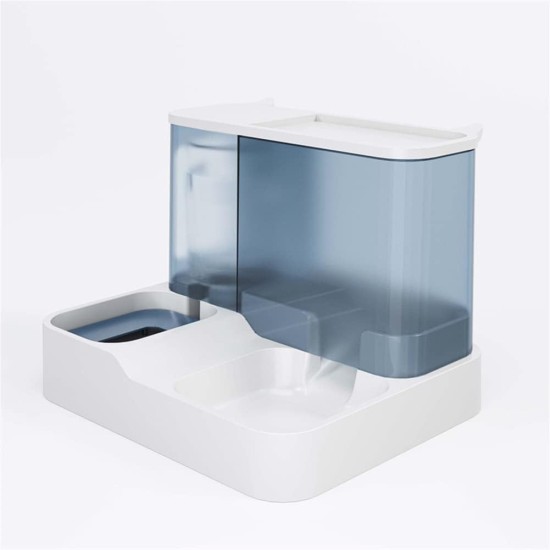 MMIAOO 2-in-1 Automatic Pet Food and Water Dispenser, Cat Food Dispenser, Dog Water Dispenser, Automatic Pet Feeder (Blue) MMIAOO 2-in-1 Automatic Pet Food and Water Dispenser, Cat Food Dispenser, Dog Water Dispenser, Automatic Pet Feeder (Blue)