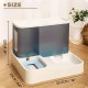 MMIAOO 2-in-1 Automatic Pet Food and Water Dispenser, Cat Food Dispenser, Dog Water Dispenser, Automatic Pet Feeder (Blue) MMIAOO 2-in-1 Automatic Pet Food and Water Dispenser, Cat Food Dispenser, Dog Water Dispenser, Automatic Pet Feeder (Blue)
