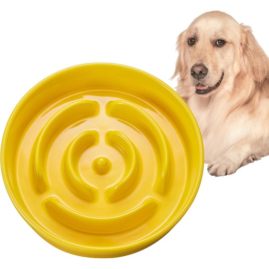 MOPANG Anti-Sling Dog Bowl, Ceramic Slinging Bowl, Raised Ceramic Slow Feeder for Dogs, Slow Feeding for Medium/Large Dogs, Diameter 21 cm, 1000 ml, Navy Blue MOPANG Anti-Sling Dog Bowl, Ceramic Slinging Bowl, Raised Ceramic Slow Feeder for Dogs, Slow Feeding for Medium/Large Dogs, Diameter 21 cm, 1000 ml, Navy Blue