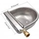 MUALROUS Stainless Steel Pet Water Dryer with Drain Plug and Connector, Automatic Float Water Bowl for Dogs and Farm Animals MUALROUS Stainless Steel Pet Water Dryer with Drain Plug and Connector, Automatic Float Water Bowl for Dogs and Farm Animals