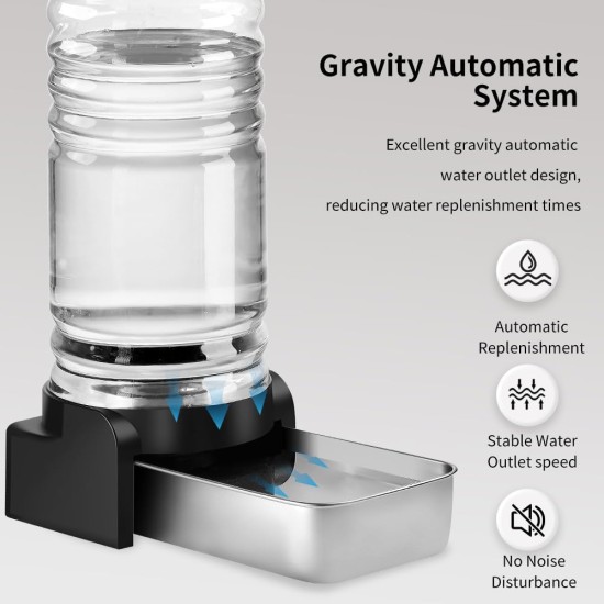 Marchul 3.8 L Drinking Fountain for Dogs and Cats, Automatic Drinking Fountain with Stainless Steel Water Bowl and 3 Filters, Pet Water Dispenser with Large Capacity for Medium and Large Pets Marchul 3.8 L Drinking Fountain for Dogs and Cats, Automatic Drinking Fountain with Stainless Steel Water Bowl and 3 Filters, Pet Water Dispenser with Large Capacity for Medium and Large Pets