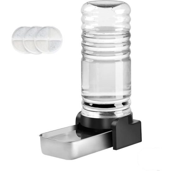 Marchul 3.8 L Drinking Fountain for Dogs and Cats, Automatic Drinking Fountain with Stainless Steel Water Bowl and 3 Filters, Pet Water Dispenser with Large Capacity for Medium and Large Pets Marchul 3.8 L Drinking Fountain for Dogs and Cats, Automatic Drinking Fountain with Stainless Steel Water Bowl and 3 Filters, Pet Water Dispenser with Large Capacity for Medium and Large Pets