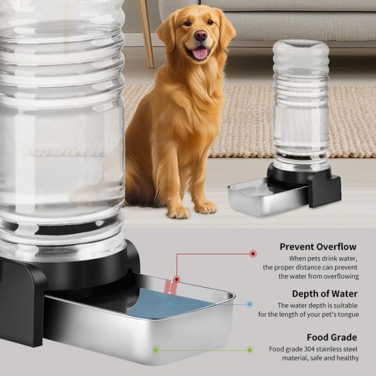 Marchul 3.8 L Drinking Fountain for Dogs and Cats, Automatic Drinking Fountain with Stainless Steel Water Bowl and 3 Filters, Pet Water Dispenser with Large Capacity for Medium and Large Pets Marchul 3.8 L Drinking Fountain for Dogs and Cats, Automatic Drinking Fountain with Stainless Steel Water Bowl and 3 Filters, Pet Water Dispenser with Large Capacity for Medium and Large Pets