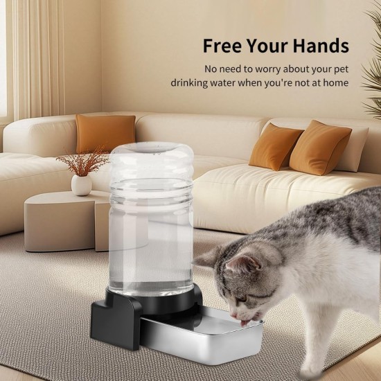 Marchul 3.8 L Drinking Fountain for Dogs and Cats, Automatic Drinking Fountain with Stainless Steel Water Bowl and 3 Filters, Pet Water Dispenser with Large Capacity for Medium and Large Pets Marchul 3.8 L Drinking Fountain for Dogs and Cats, Automatic Drinking Fountain with Stainless Steel Water Bowl and 3 Filters, Pet Water Dispenser with Large Capacity for Medium and Large Pets