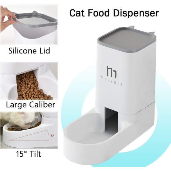 Marchul Cat Dog Feeder and Water Dispenser Self Dispensing Feeder Water Dispenser (Feeder + Water Dispenser + Mat) Marchul Cat Dog Feeder and Water Dispenser Self Dispensing Feeder Water Dispenser (Feeder + Water Dispenser + Mat)