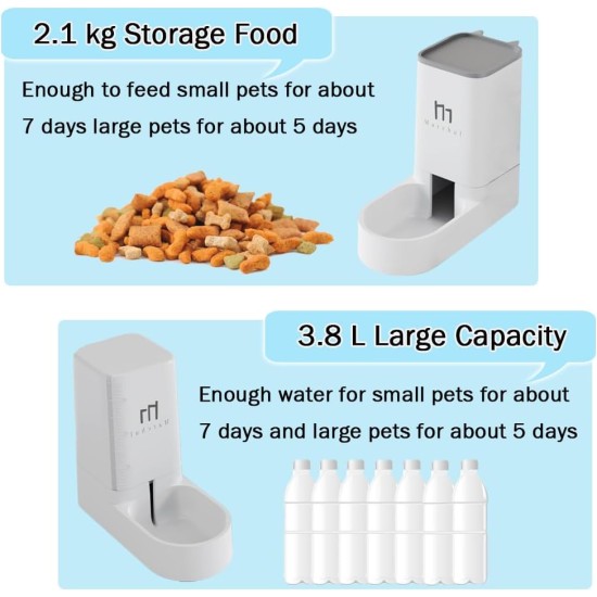 Marchul Cat Dog Feeder and Water Dispenser Self Dispensing Feeder Water Dispenser (Feeder + Water Dispenser + Mat) Marchul Cat Dog Feeder and Water Dispenser Self Dispensing Feeder Water Dispenser (Feeder + Water Dispenser + Mat)