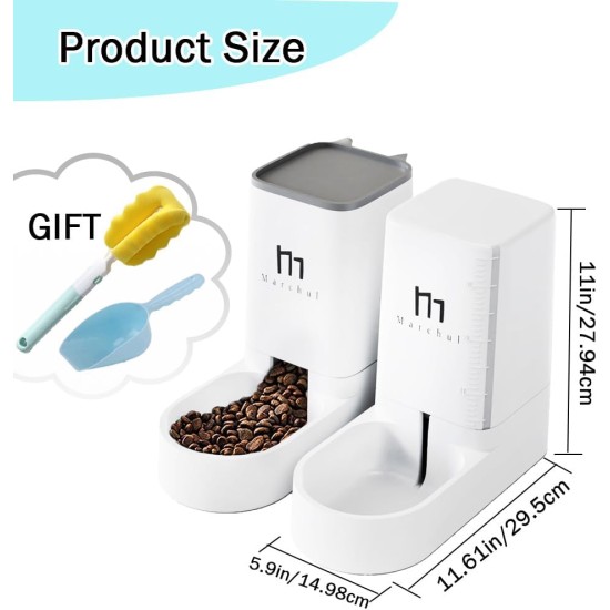 Marchul Cat Dog Feeder and Water Dispenser Self Dispensing Feeder Water Dispenser (Feeder + Water Dispenser + Mat) Marchul Cat Dog Feeder and Water Dispenser Self Dispensing Feeder Water Dispenser (Feeder + Water Dispenser + Mat)