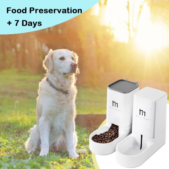 Marchul Cat Dog Feeder and Water Dispenser Self Dispensing Feeder Water Dispenser (Feeder + Water Dispenser + Mat) Marchul Cat Dog Feeder and Water Dispenser Self Dispensing Feeder Water Dispenser (Feeder + Water Dispenser + Mat)
