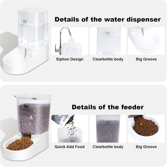 Marchul Cat Dog Feeder and Water Dispenser Self Dispensing Feeder Water Dispenser (Feeder + Water Dispenser + Mat) Marchul Cat Dog Feeder and Water Dispenser Self Dispensing Feeder Water Dispenser (Feeder + Water Dispenser + Mat)