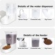 Marchul Cat Dog Feeder and Water Dispenser Self Dispensing Feeder Water Dispenser (Feeder + Water Dispenser + Mat) Marchul Cat Dog Feeder and Water Dispenser Self Dispensing Feeder Water Dispenser (Feeder + Water Dispenser + Mat)
