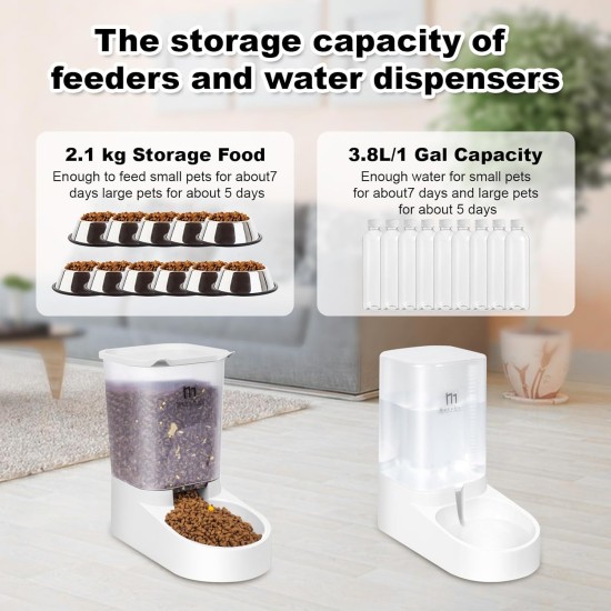 Marchul Cat Dog Feeder and Water Dispenser Self Dispensing Feeder Water Dispenser (Feeder + Water Dispenser + Mat) Marchul Cat Dog Feeder and Water Dispenser Self Dispensing Feeder Water Dispenser (Feeder + Water Dispenser + Mat)