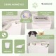 Mobiclinic® Pet Food Container, Feedpet, Capacity 20 L, Hermetic Closure, 23 x 25, 5 x 36, 5 cm, Includes Scoop and Measuring Cup, with Wheels, Transparent Window