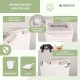 Mobiclinic® Pets, Feedpet Food Container, Capacity 20 L/8 kg, Hermetic Closure, 23 x 25, 5 x 36, 5 cm, Includes Scoop and Measuring Cup, with Wheels, Transparent Window Mobiclinic® Pets, Feedpet Food Container, Capacity 20 L/8 kg, Hermetic Closure, 23 x 25, 5 x 36, 5 cm, Includes Scoop and Measuring Cup, with Wheels, Transparent Window