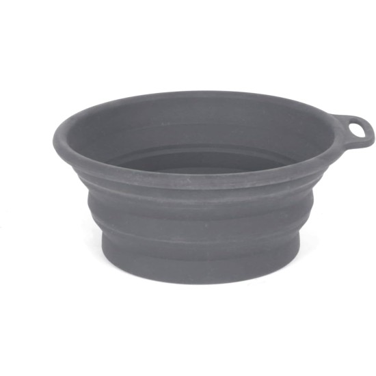 Mountain Paws Collapsible Silicone Dog Bowl with Attachment Loop Mountain Paws Collapsible Silicone Dog Bowl with Attachment Loop