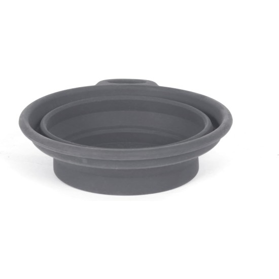 Mountain Paws Collapsible Silicone Dog Bowl with Attachment Loop Mountain Paws Collapsible Silicone Dog Bowl with Attachment Loop