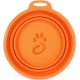 Mountain Paws Collapsible Silicone Dog Bowl with Attachment Loop