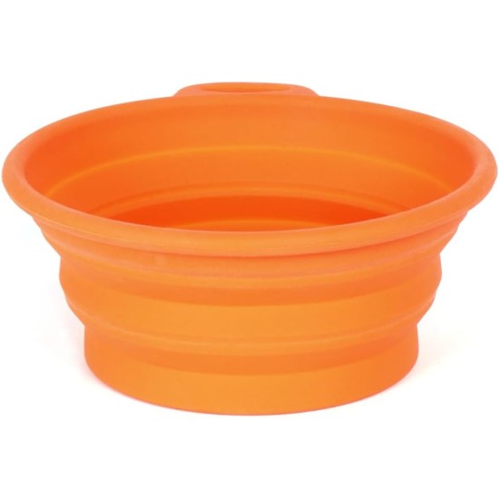 Mountain Paws Collapsible Silicone Dog Bowl with Attachment Loop