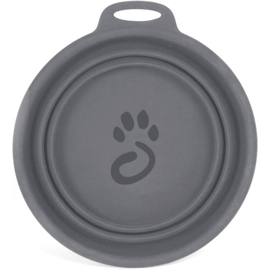 Mountain Paws Zusammenklappbarer Hundenapf aus Silikon mit Befestigungsschlaufe Mountain Paws Zusammenklappbarer Hundenapf aus Silikon mit Befestigungsschlaufe