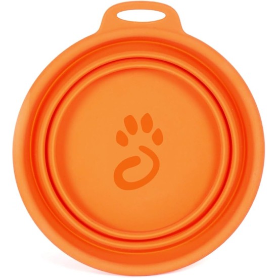 Mountain Paws Zusammenklappbarer Hundenapf aus Silikon mit Befestigungsschlaufe Mountain Paws Zusammenklappbarer Hundenapf aus Silikon mit Befestigungsschlaufe