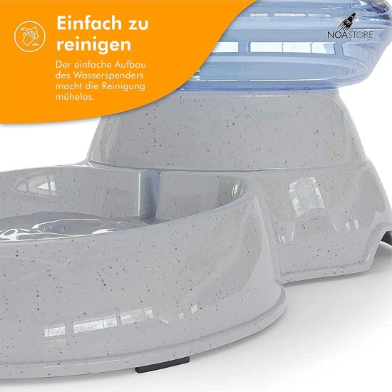 NOA Automatic Cat Water Dispenser, 3.8 L Automatic Feeder, Automatic Water Dispenser, Dry Food Dispenser for Cats and Dogs NOA Automatic Cat Water Dispenser, 3.8 L Automatic Feeder, Automatic Water Dispenser, Dry Food Dispenser for Cats and Dogs