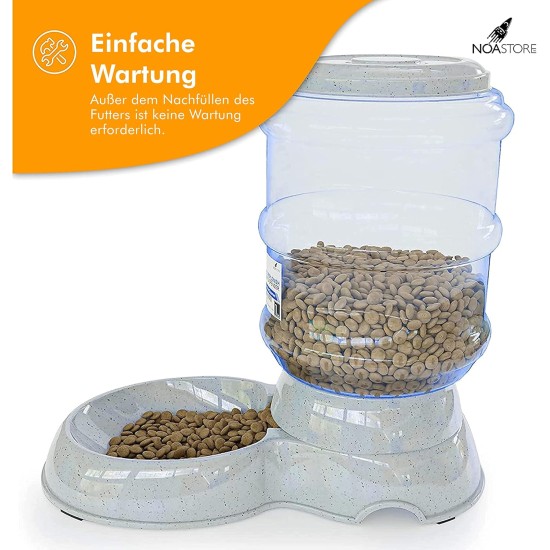 NOA Automatic Cat Water Dispenser, 3.8 L Automatic Feeder, Automatic Water Dispenser, Dry Food Dispenser for Cats and Dogs NOA Automatic Cat Water Dispenser, 3.8 L Automatic Feeder, Automatic Water Dispenser, Dry Food Dispenser for Cats and Dogs