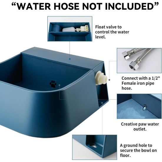 Namsan Float Drinking Bowl for Pets Automatic Dog Drinker Float Drinking Trough with Float Valve for Dogs/Cats/Chickens/Ducks/Horses/Sheep Namsan Float Drinking Bowl for Pets Automatic Dog Drinker Float Drinking Trough with Float Valve for Dogs/Cats/Chickens/Ducks/Horses/Sheep