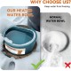 Namsan Heated Water Bowl for Dogs, Heated Frost Protection Drinking Bowl, Anti-Bite Hose Wrap Cable (165 cm / 64.9 inches), 2000 ml Heated Water Bowl for Dogs/Cat/Rabbits/Chicken in Winter Namsan Heated Water Bowl for Dogs, Heated Frost Protection Drinking Bowl, Anti-Bite Hose Wrap Cable (165 cm / 64.9 inches), 2000 ml Heated Water Bowl for Dogs/Cat/Rabbits/Chicken in Winter