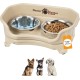 Neater Feeder Express - Raised Dog Bowls - Stainless Steel Feeding Station for Small Dogs (Small Dog, Almond) Neater Feeder Express - Raised Dog Bowls - Stainless Steel Feeding Station for Small Dogs (Small Dog, Almond)