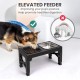 Niubya Raised Dog Bowls with Slow Feeder and Stainless Steel Dog Bowl, Raised Dog Bowls Adjustable to 5 Heights (8cm, 22cm, 25cm, 28cm, 31cm) for Small, Medium and Large Dogs Niubya Raised Dog Bowls with Slow Feeder and Stainless Steel Dog Bowl, Raised Dog Bowls Adjustable to 5 Heights (8cm, 22cm, 25cm, 28cm, 31cm) for Small, Medium and Large Dogs