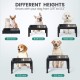Niubya Raised Dog Bowls with Slow Feeder and Stainless Steel Dog Bowl, Raised Dog Bowls Adjustable to 5 Heights (8cm, 22cm, 25cm, 28cm, 31cm) for Small, Medium and Large Dogs Niubya Raised Dog Bowls with Slow Feeder and Stainless Steel Dog Bowl, Raised Dog Bowls Adjustable to 5 Heights (8cm, 22cm, 25cm, 28cm, 31cm) for Small, Medium and Large Dogs