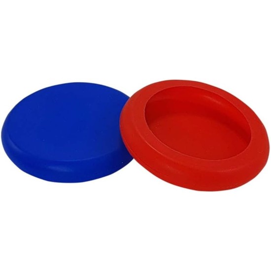 Nobby 61552 Silicone Can Lid Red + Blue Set of 2 Diameter 9 cm Nobby 61552 Silicone Can Lid Red + Blue Set of 2 Diameter 9 cm