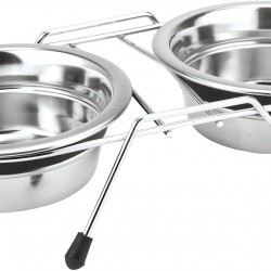 Nobby Double Bowl Stainless Steel Silent Diner, 11 cm, 0.25 Litre Nobby Double Bowl Stainless Steel Silent Diner, 11 cm, 0.25 Litre