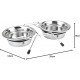Nobby Double Bowl Stainless Steel Silent Diner, 11 cm, 0.25 Litre Nobby Double Bowl Stainless Steel Silent Diner, 11 cm, 0.25 Litre
