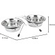 Nobby Double Bowl Stainless Steel Silent Diner, 13 cm, 0.50 Litre Nobby Double Bowl Stainless Steel Silent Diner, 13 cm, 0.50 Litre