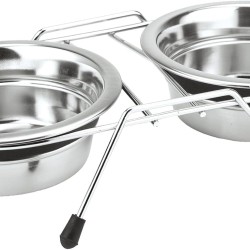 Nobby Double Bowl Stainless Steel Silent Diner, 16.5 cm, 1.00 Litre Nobby Double Bowl Stainless Steel Silent Diner, 16.5 cm, 1.00 Litre