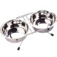 Nobby Double Diner Chrome with 2 Bowls, 0.35 Litre, 13 cm Nobby Double Diner Chrome with 2 Bowls, 0.35 Litre, 13 cm