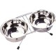 Nobby Double Diner Chrome with 2 Bowls, 0.35 Litre, 13 cm Nobby Double Diner Chrome with 2 Bowls, 0.35 Litre, 13 cm