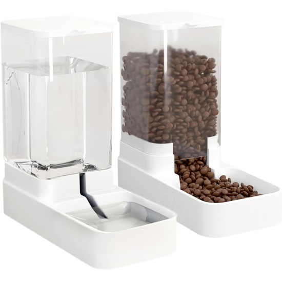 Noeborty Feeder and Water Dispenser for Cats and Dogs, Automatic Dry Food Dispenser for Cats and Dogs, Automatic Feeder for Small, Medium and Large Pets Noeborty Feeder and Water Dispenser for Cats and Dogs, Automatic Dry Food Dispenser for Cats and Dogs, Automatic Feeder for Small, Medium and Large Pets