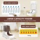 Noeborty Feeder and Water Dispenser for Cats and Dogs, Automatic Dry Food Dispenser for Cats and Dogs, Automatic Feeder for Small, Medium and Large Pets Noeborty Feeder and Water Dispenser for Cats and Dogs, Automatic Dry Food Dispenser for Cats and Dogs, Automatic Feeder for Small, Medium and Large Pets