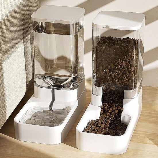 Noeborty Feeder and Water Dispenser for Cats and Dogs, Automatic Dry Food Dispenser for Cats and Dogs, Automatic Feeder for Small, Medium and Large Pets Noeborty Feeder and Water Dispenser for Cats and Dogs, Automatic Dry Food Dispenser for Cats and Dogs, Automatic Feeder for Small, Medium and Large Pets