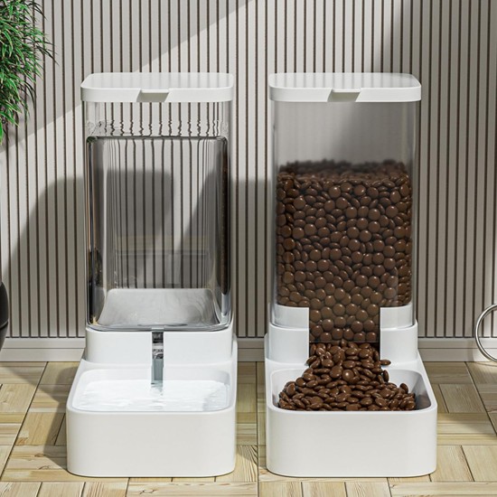 Noeborty Feeder and Water Dispenser for Cats and Dogs, Automatic Dry Food Dispenser for Cats and Dogs, Automatic Feeder for Small, Medium and Large Pets Noeborty Feeder and Water Dispenser for Cats and Dogs, Automatic Dry Food Dispenser for Cats and Dogs, Automatic Feeder for Small, Medium and Large Pets