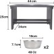 Nothing Burger Raised Dog Bowls for Large Dogs, Dog Bowl with Stand, Bamboo with 2 Stainless Steel Bowls (Grey) Nothing Burger Raised Dog Bowls for Large Dogs, Dog Bowl with Stand, Bamboo with 2 Stainless Steel Bowls (Grey)
