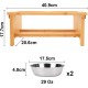 Nothing Burger Raised Dog Bowls for Large Dogs, Dog Bowl with Stand, Bamboo with 2 Stainless Steel Bowls (Grey) Nothing Burger Raised Dog Bowls for Large Dogs, Dog Bowl with Stand, Bamboo with 2 Stainless Steel Bowls (Grey)