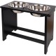 Nothing Burger Raised Dog Bowls for Large Dogs, Dog Bowl with Stand, Bamboo with 2 Stainless Steel Bowls (Grey) Nothing Burger Raised Dog Bowls for Large Dogs, Dog Bowl with Stand, Bamboo with 2 Stainless Steel Bowls (Grey)
