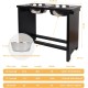 Nothing Burger Raised Dog Bowls for Large Dogs, Dog Bowl with Stand, Bamboo with 2 Stainless Steel Bowls (Grey) Nothing Burger Raised Dog Bowls for Large Dogs, Dog Bowl with Stand, Bamboo with 2 Stainless Steel Bowls (Grey)