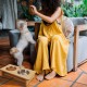 Nothing Burger Raised Dog Bowls for Large Dogs, Dog Bowl with Stand, Bamboo with 2 Stainless Steel Bowls (Grey) Nothing Burger Raised Dog Bowls for Large Dogs, Dog Bowl with Stand, Bamboo with 2 Stainless Steel Bowls (Grey)