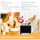 Nothing Burger Raised Dog Bowls for Large Dogs, Dog Bowl with Stand, Bamboo with 2 Stainless Steel Bowls (Grey) Nothing Burger Raised Dog Bowls for Large Dogs, Dog Bowl with Stand, Bamboo with 2 Stainless Steel Bowls (Grey)
