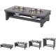 Nothing Burger Raised Dog Bowls for Large Dogs, Dog Bowl with Stand, Bamboo with 2 Stainless Steel Bowls (Grey) Nothing Burger Raised Dog Bowls for Large Dogs, Dog Bowl with Stand, Bamboo with 2 Stainless Steel Bowls (Grey)