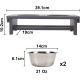 Nothing Burger Raised Dog Bowls for Large Dogs, Dog Bowl with Stand, Bamboo with 2 Stainless Steel Bowls (Grey) Nothing Burger Raised Dog Bowls for Large Dogs, Dog Bowl with Stand, Bamboo with 2 Stainless Steel Bowls (Grey)